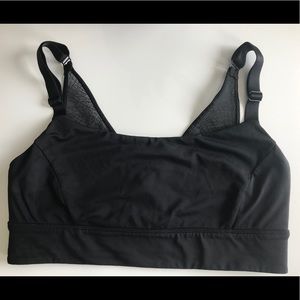 Lululemon black sports bra with mesh back